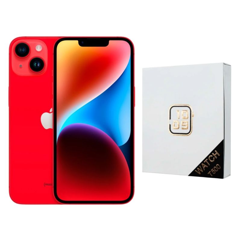 iPhone 14 128GB Rojo Desbloqueado E-SIM + Reloj Genérico