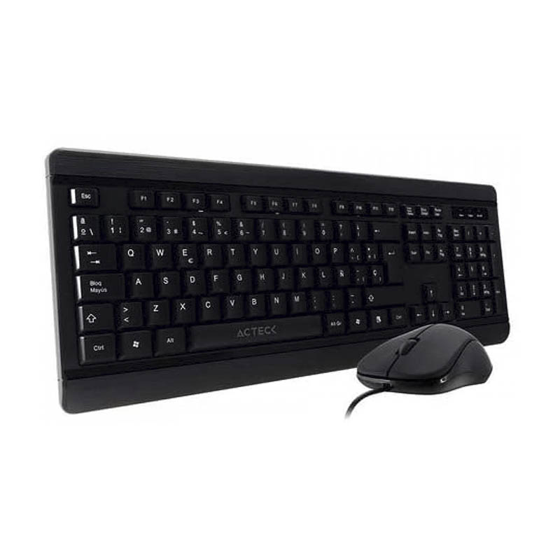 Kit 2 En 1 USB Acteck MK210 Estandar Teclado Mous AC-928984.