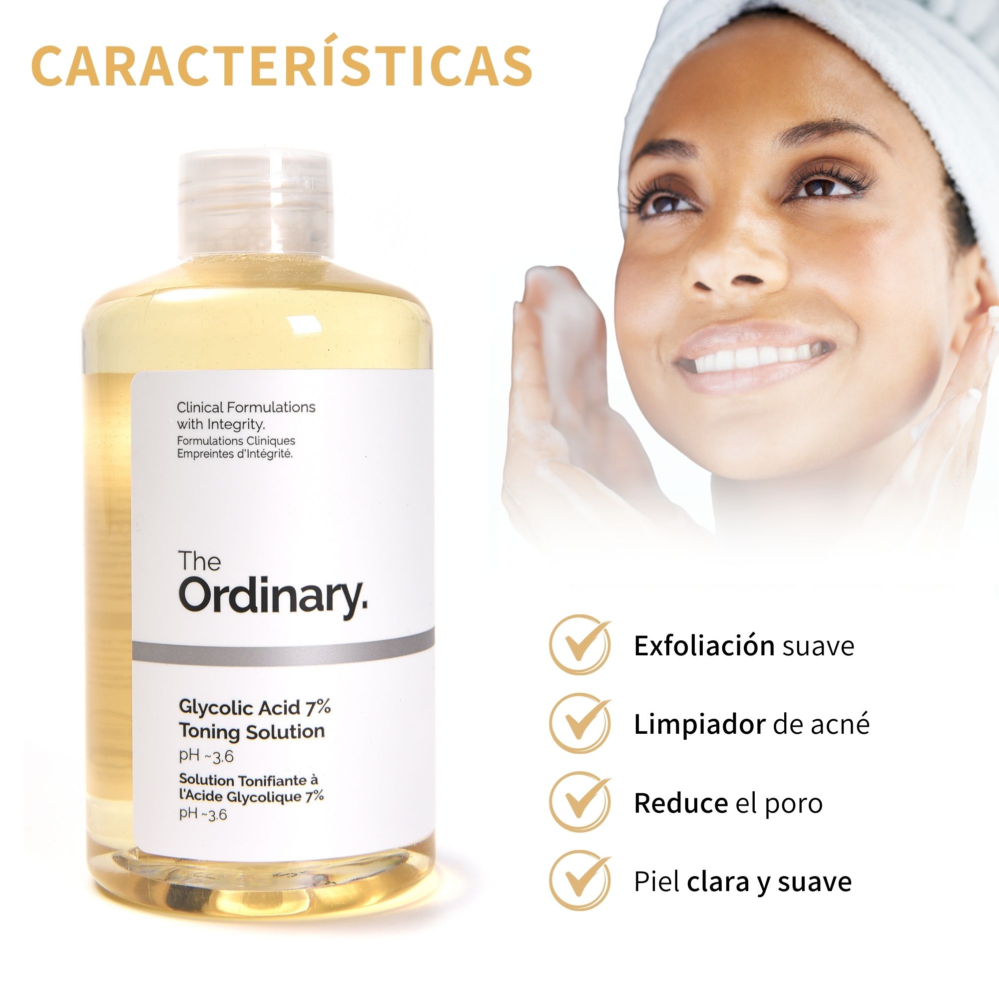 Tónico Toning Solution The Ordinary Glycolic Acid 7% 240 Ml