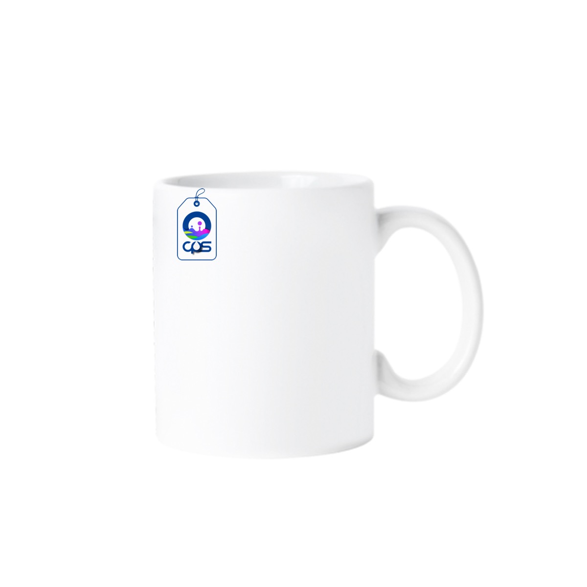 Taza blanca AAA de 11oz. para sublimar, Color Make, 12pza.