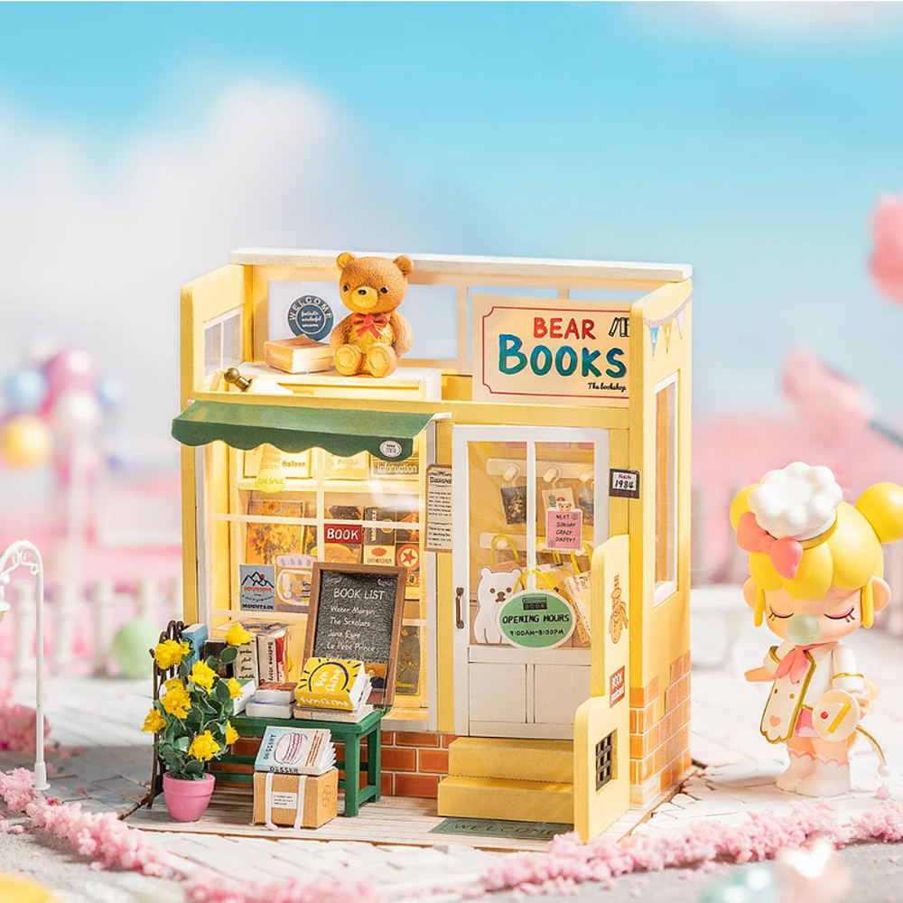 Rompecabezas Librería Mind-Find Armar Bloques Madera Robotime