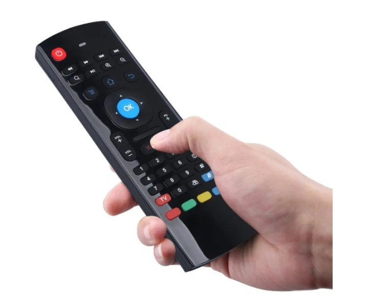 Control Air Fly Mouse Teclado Para Smart Tv Box Con Voz