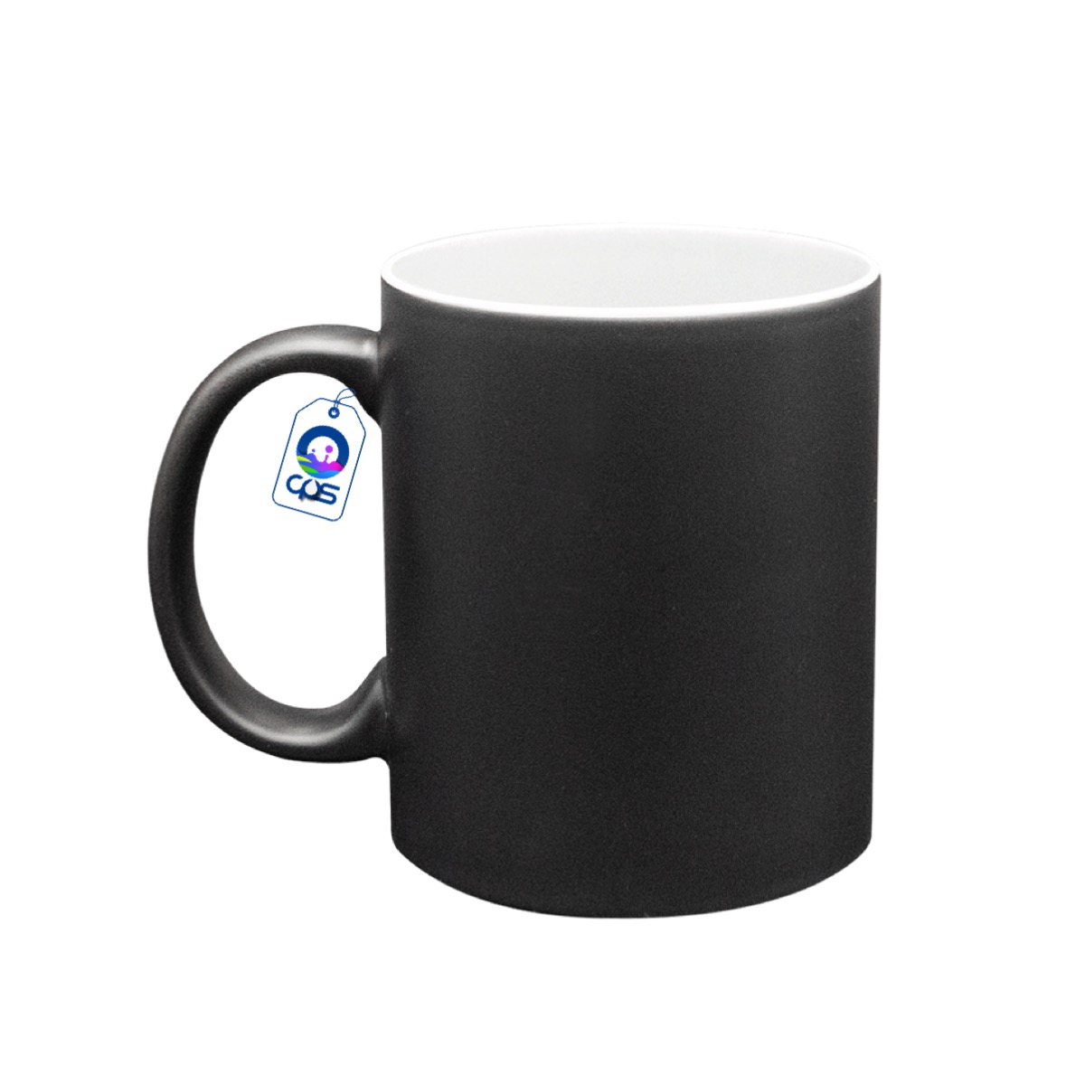 Taza mágica mate de 11 oz. para sublimación. (Azul, Rojo, Negro). 12 pza.