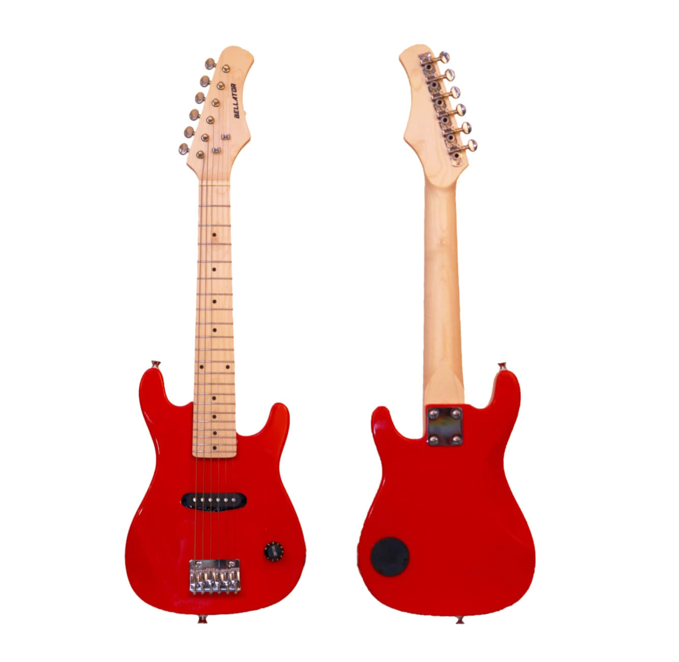 Paquete de Guitarra Eléctrica Infantil Bellator Roja