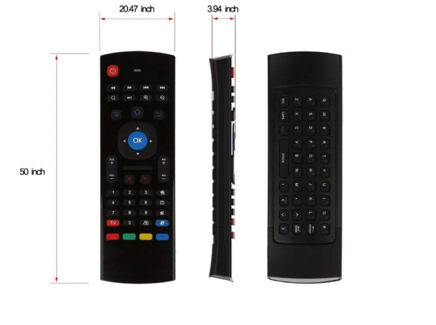 Control Air Fly Mouse Teclado Para Smart Tv Box Con Voz