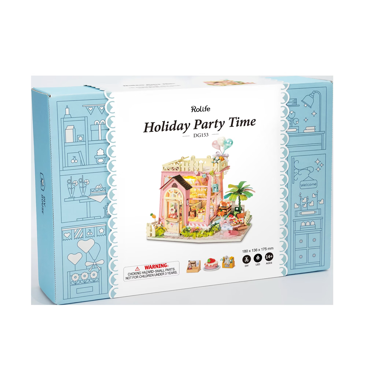 Rompecabezas Madera Casa De Fiesta Miniatura DG153 Robotime