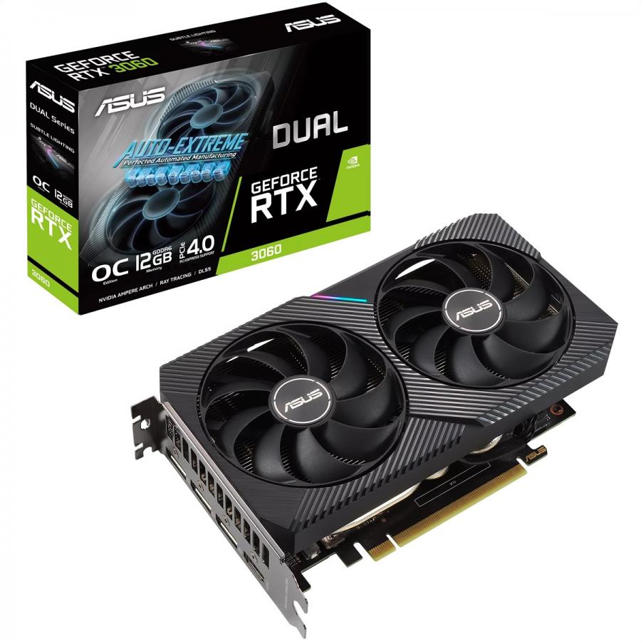 Tarjeta De Video Nvidia Asus Dual RTX 3060 V2 OC 12GB GeForce GDDR6 DUAL-RTX3060-O12G-V2.