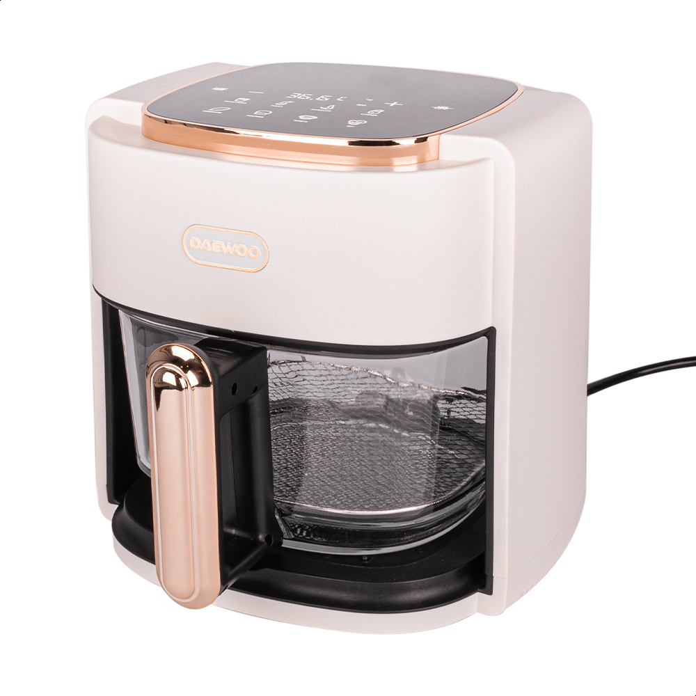 Freidora de aire Daewoo DAF-1886 cesto de vidrio templado