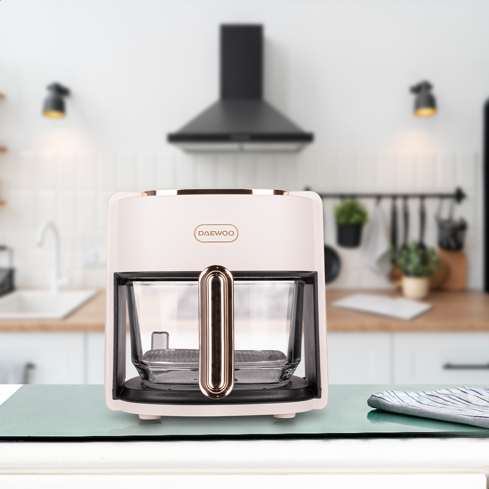Freidora de aire Daewoo DAF-1886 cesto de vidrio templado
