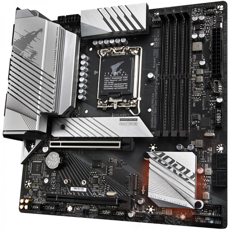 Tarjeta Madre GIGABYTE B660M AORUS PRO AX DDR5 PCI-E WiFi BT Socket 1700