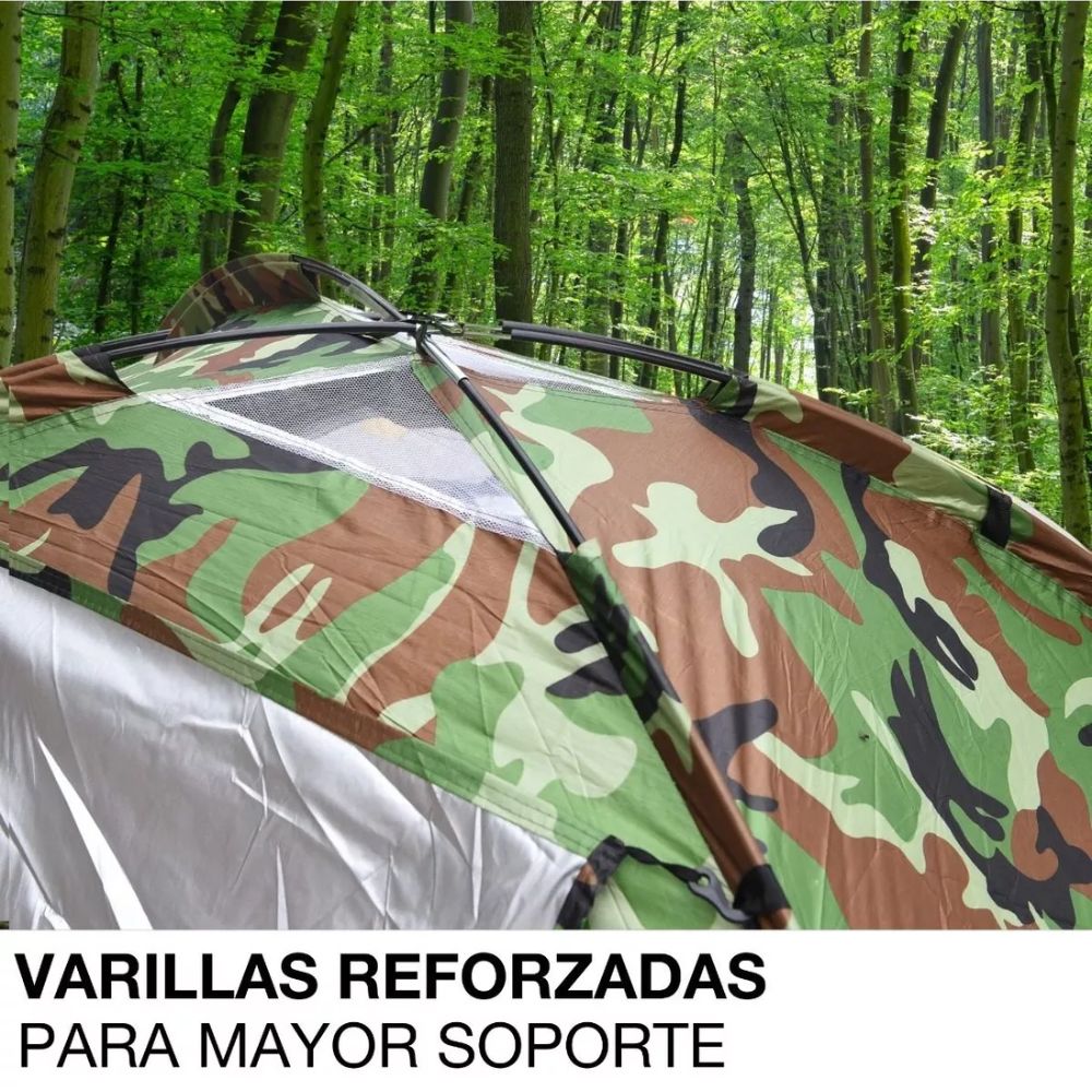 Casa De Campaña Impermeable Diseño Militar Camping 2 Metros