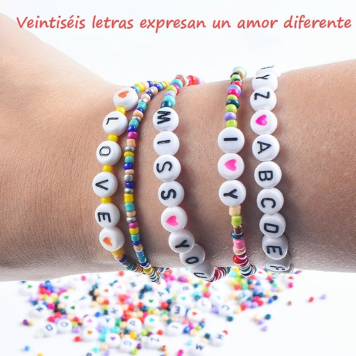 Kits Para Cuentas De Bisutería Cuentas Para Pulseras 3850pcs