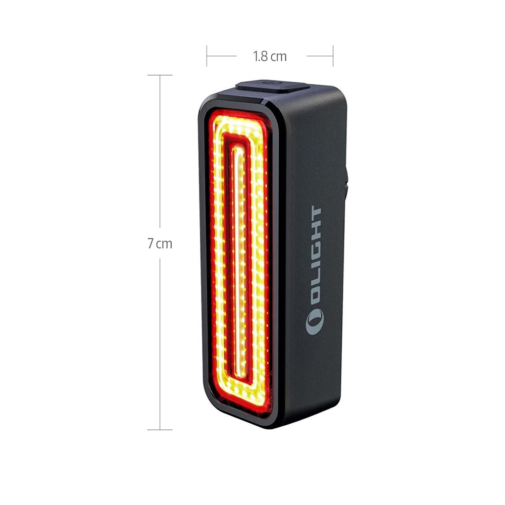 Luz Trasera Recargable para Bicicleta RN 100 TL Negra Olight