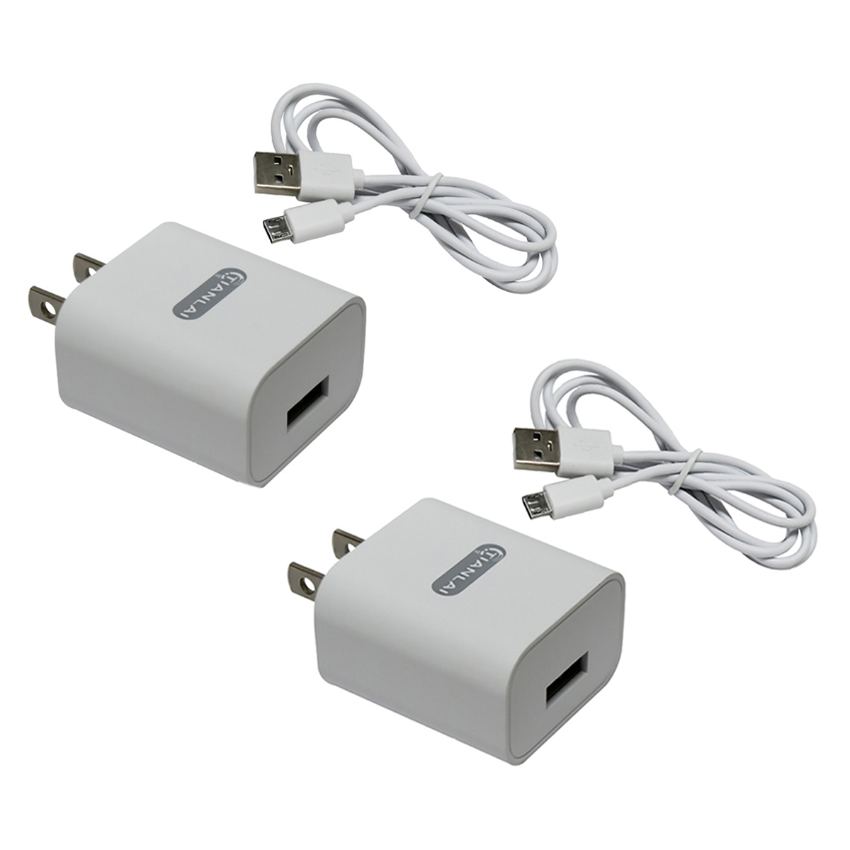 Cargador Tipo Micro USB, Paquete de 2 Piezas Tianlai T2A02