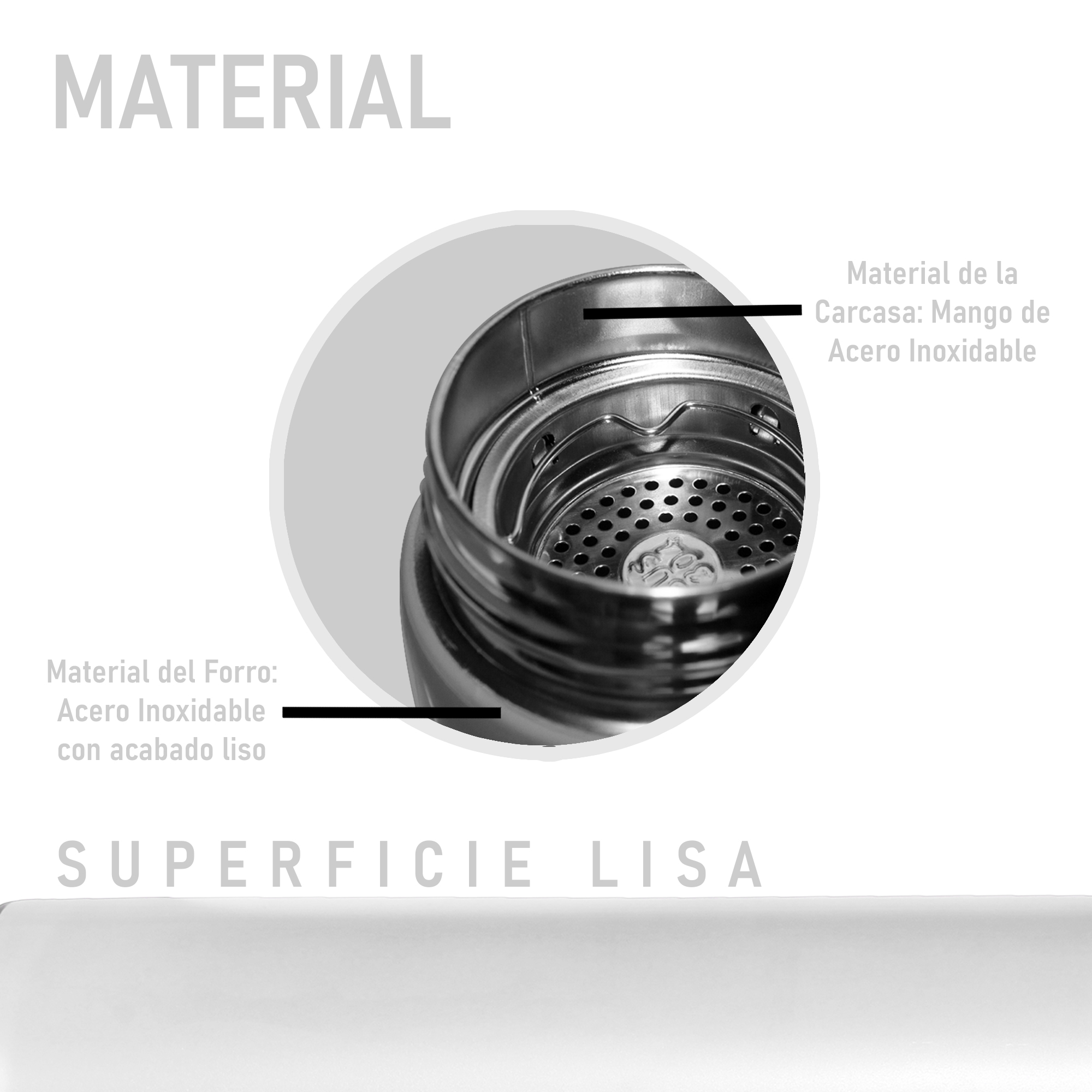 Termo Digital Inteligente Acero Inoxidable 500ml Blanco