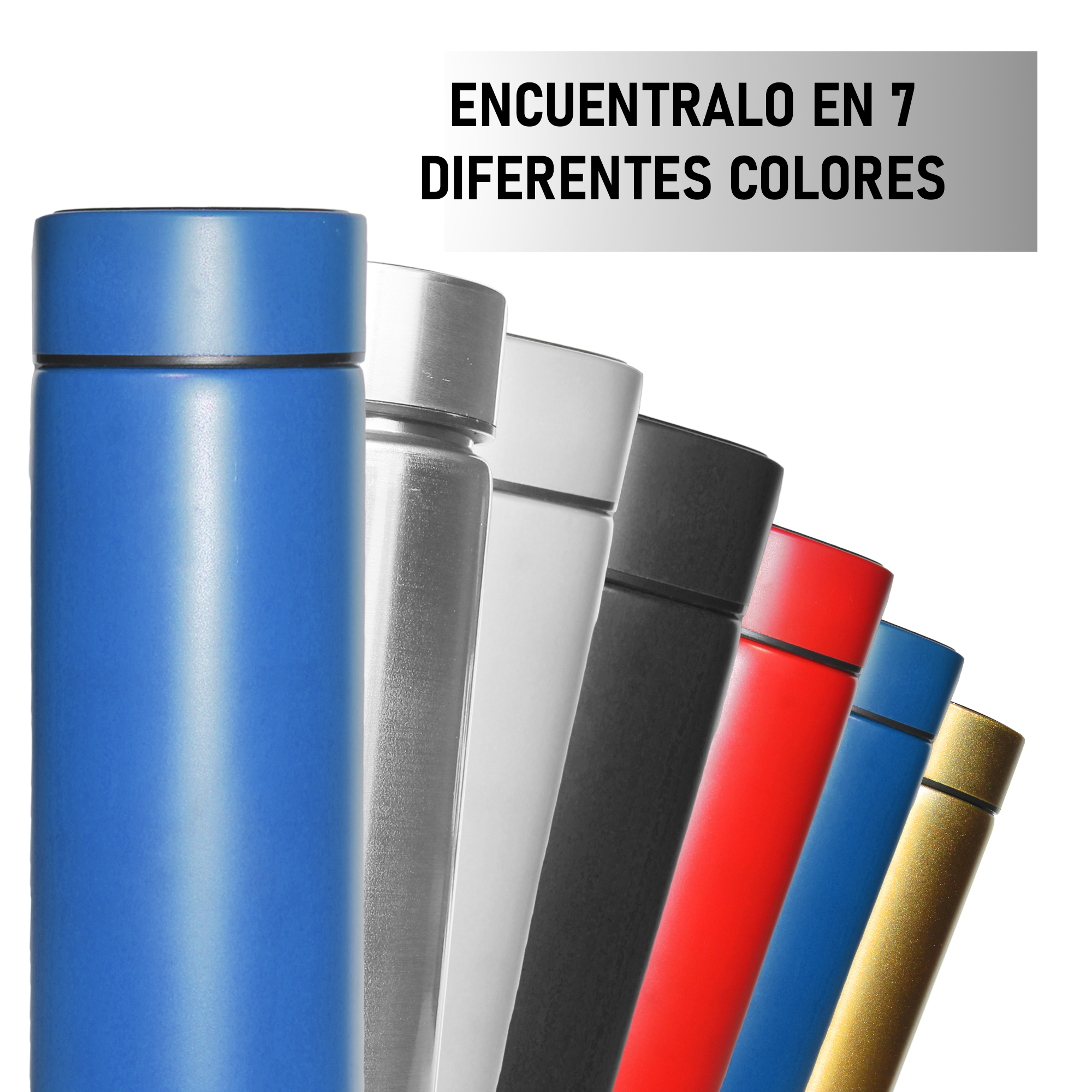 Termo Digital Inteligente Acero Inoxidable 500ml Blanco