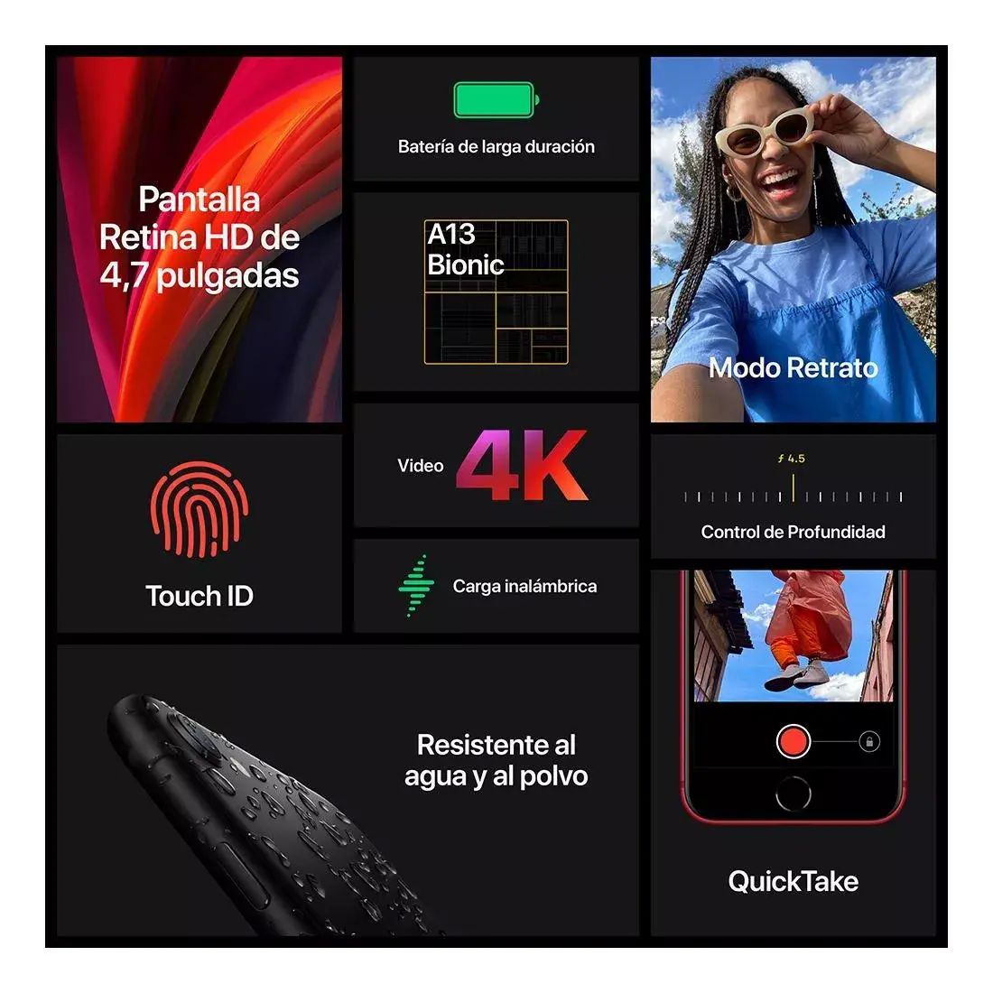 Apple iPhone SE (2da generación) 64 GB - Negro