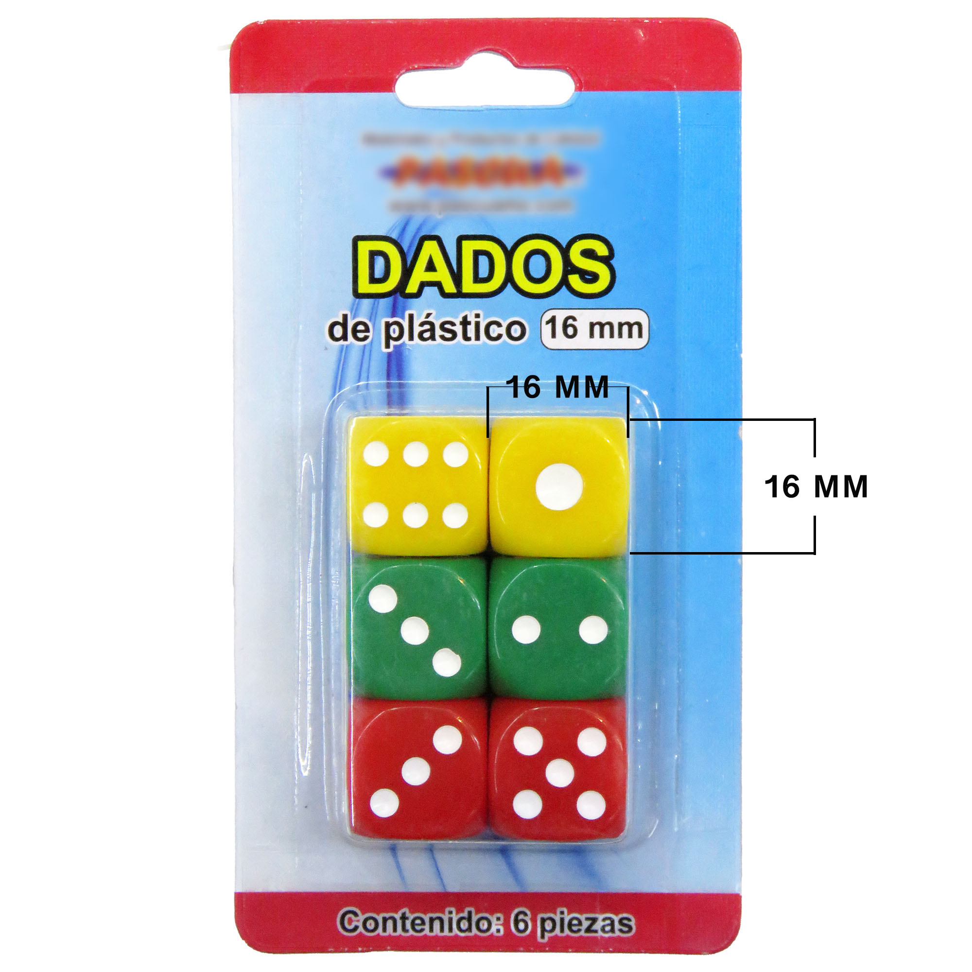 Dados Plasticos De Colores Hay Paquete 10pzas de12mm, 8 pzas de 14mm, 6 pzas de 16mm, De 6 Caras P/Fiesta Casino