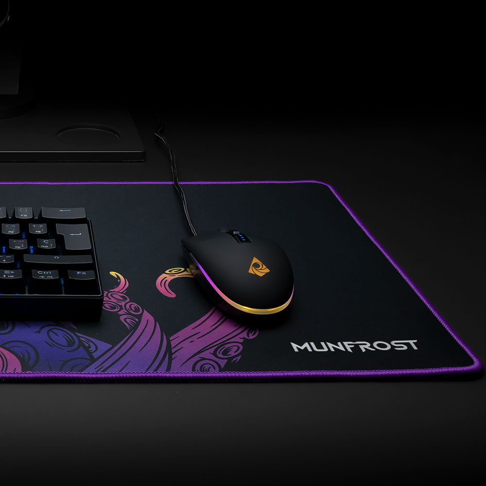 MOUSE GAMER MUNFROST TRITON BLACK RGB
