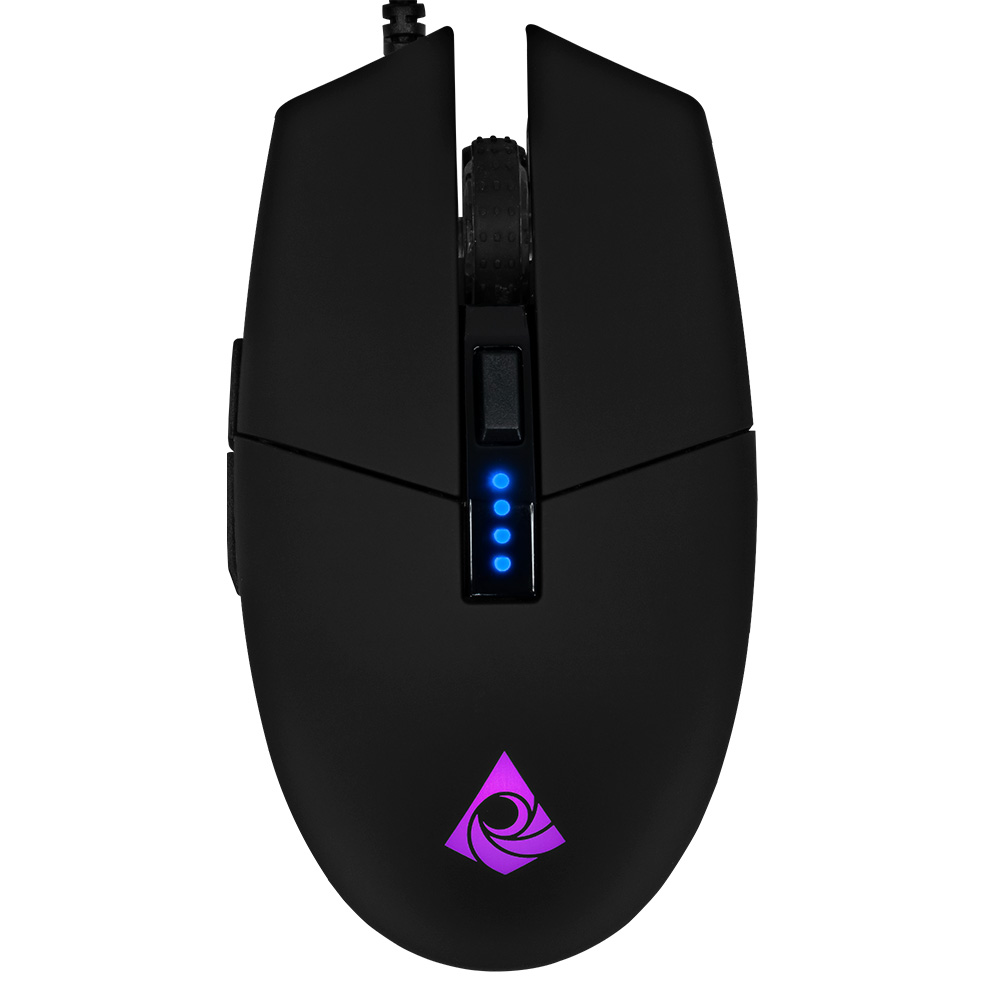 MOUSE GAMER MUNFROST TRITON BLACK RGB
