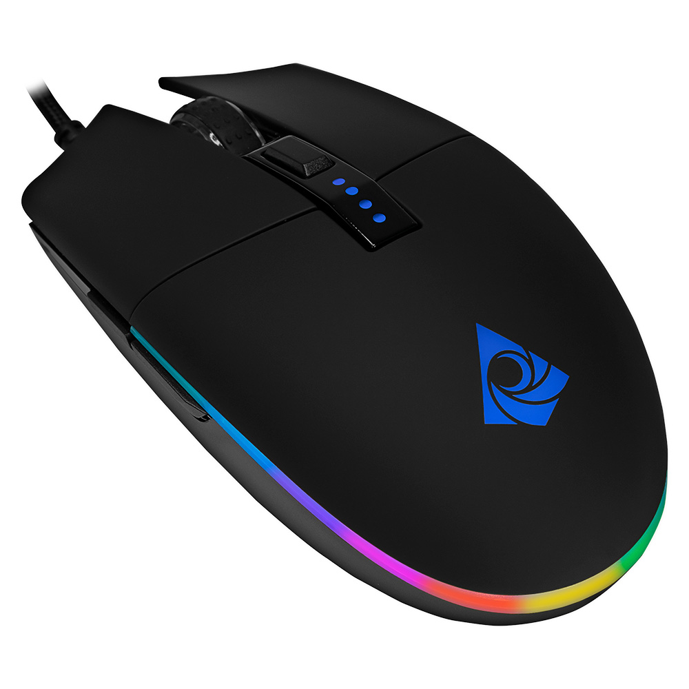 MOUSE GAMER MUNFROST TRITON BLACK RGB