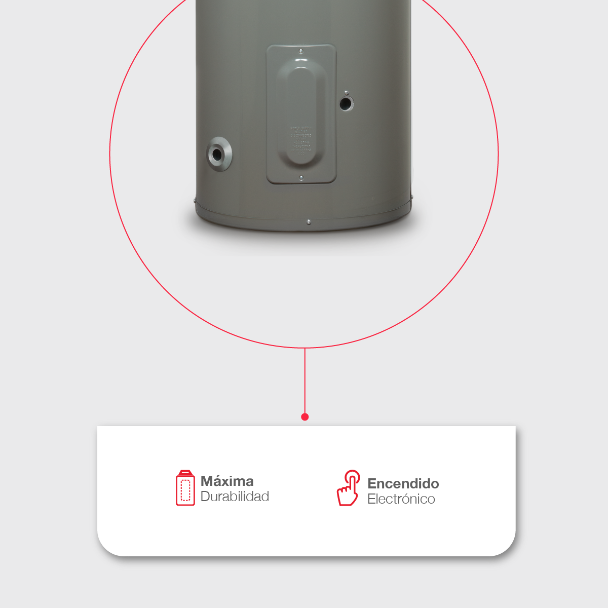 Calentador de Agua de Deposito Electrico 38 Litros 220 V 1 Servicio