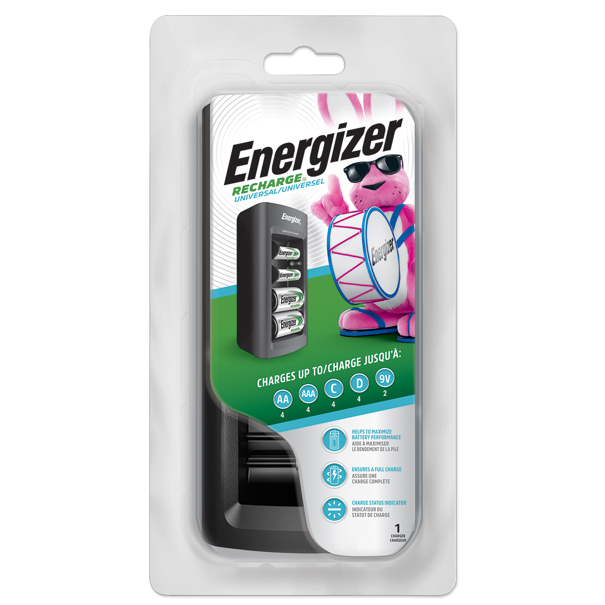 Cargador Pilas Universal Energizer Recargables Todos Tamaños