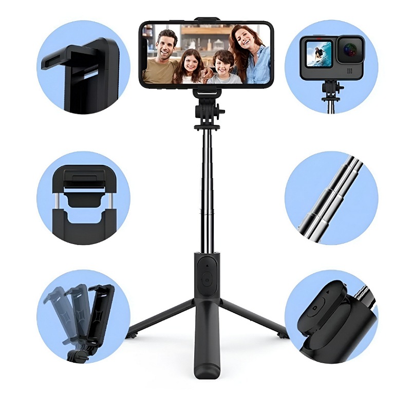 Palo Selfies Trípode Axnen Bluetooth Selfie Stick Remoto