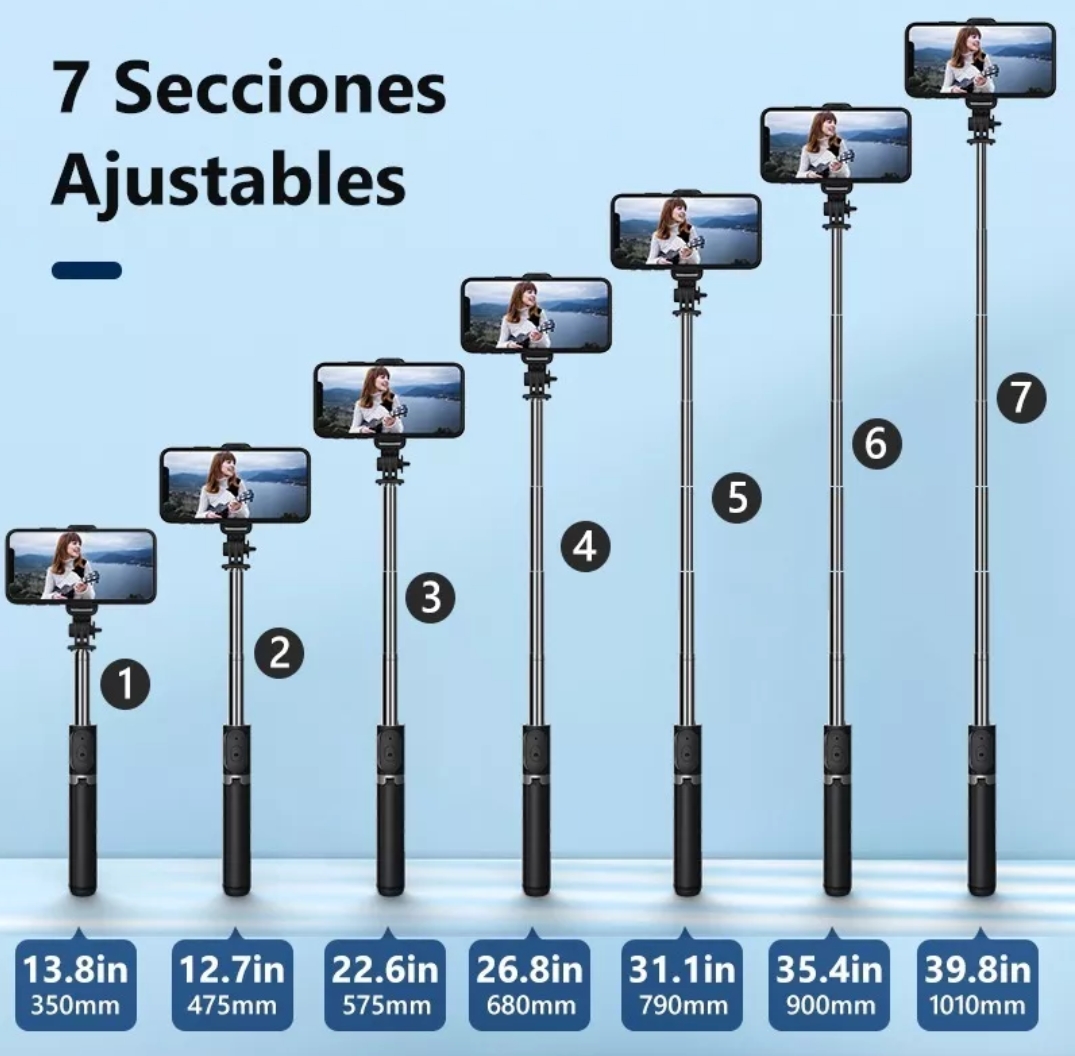 Palo Selfies Trípode Axnen Bluetooth Selfie Stick Remoto