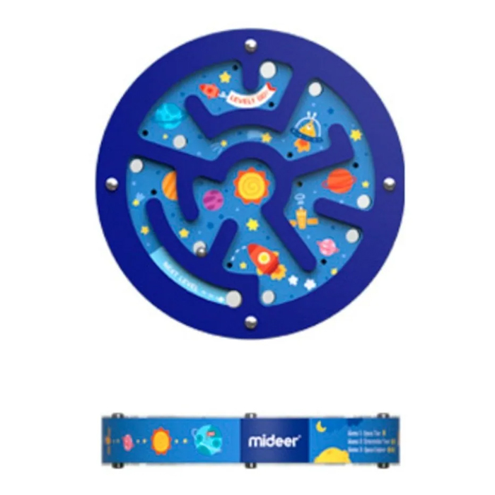 Laberinto Circular Madera Espacio Azul Oceano Mideer 