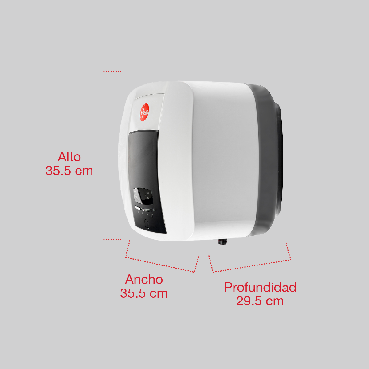 Calentador de Agua Deposito Electrico Mural 10 Litros 120 V 0.5 Servicio