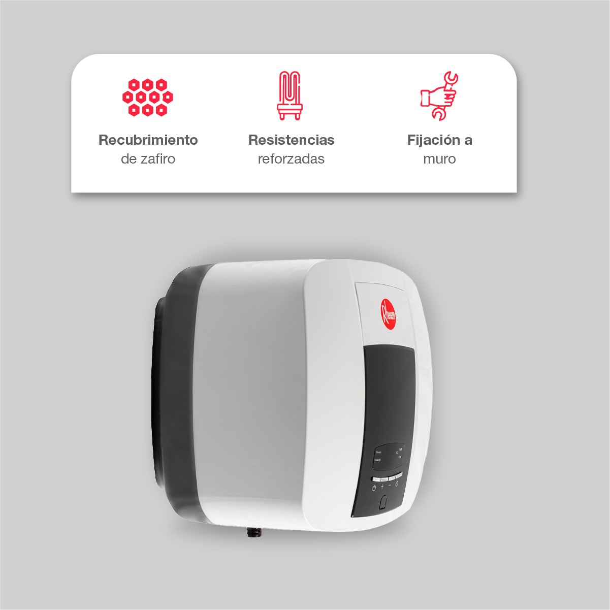 Calentador de Agua Deposito Electrico Mural 10 Litros 120 V 0.5 Servicio