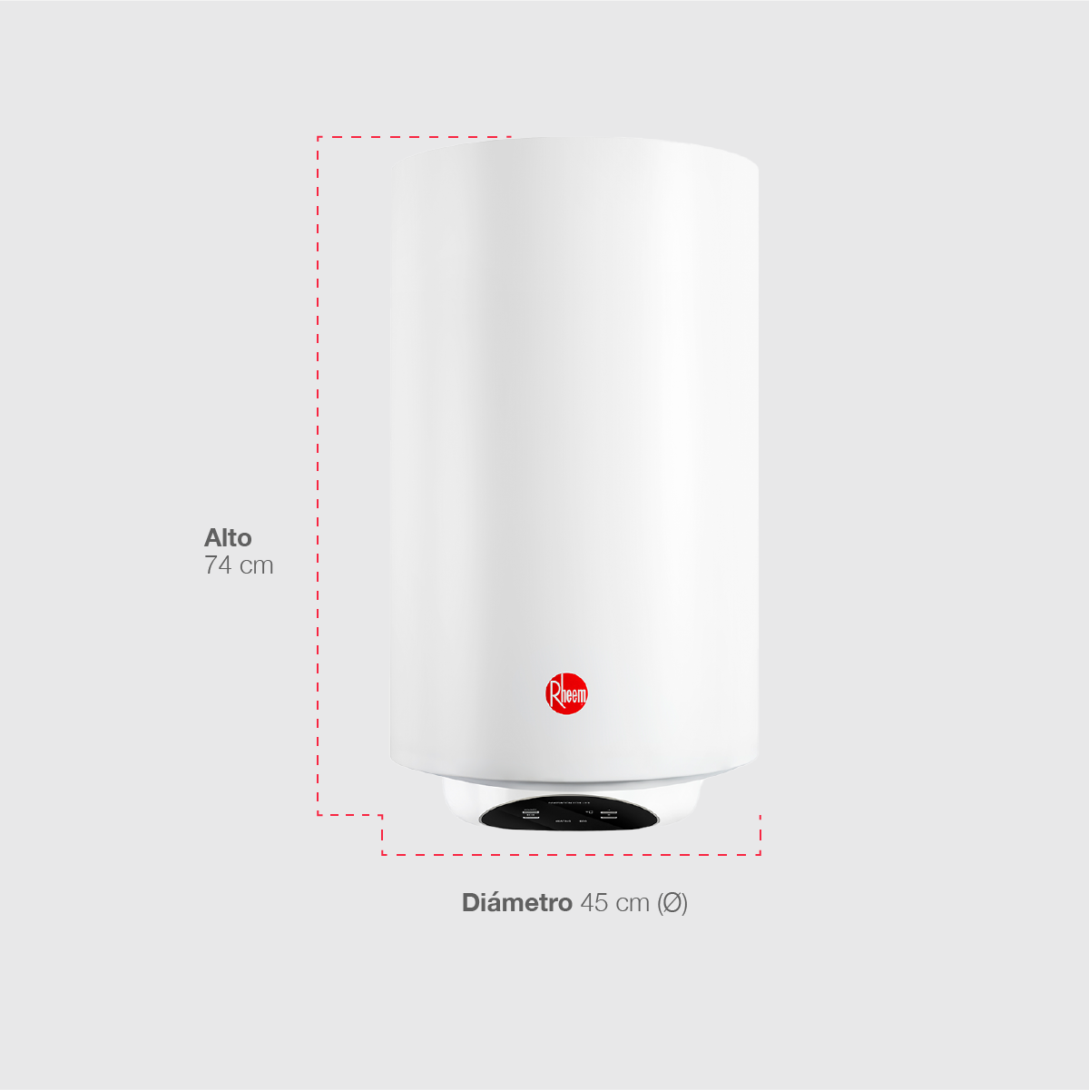 Calentador Agua Deposito Electrico Mural Rheem 80Litros 220V 2 Servicios