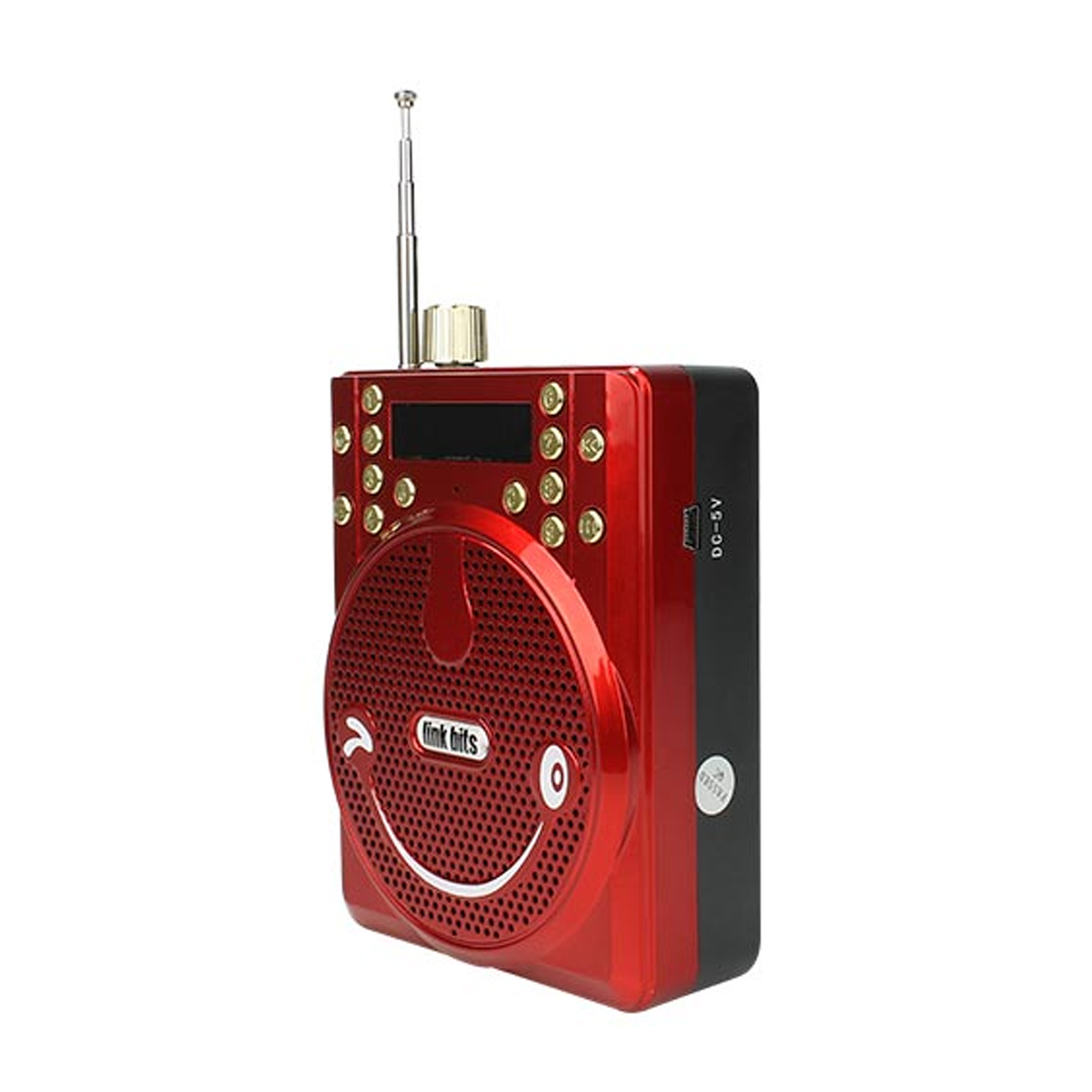 Bocina Portátil Bluetooth Color Roja con Micrófono de Diadema Link Bits SPE-558BT