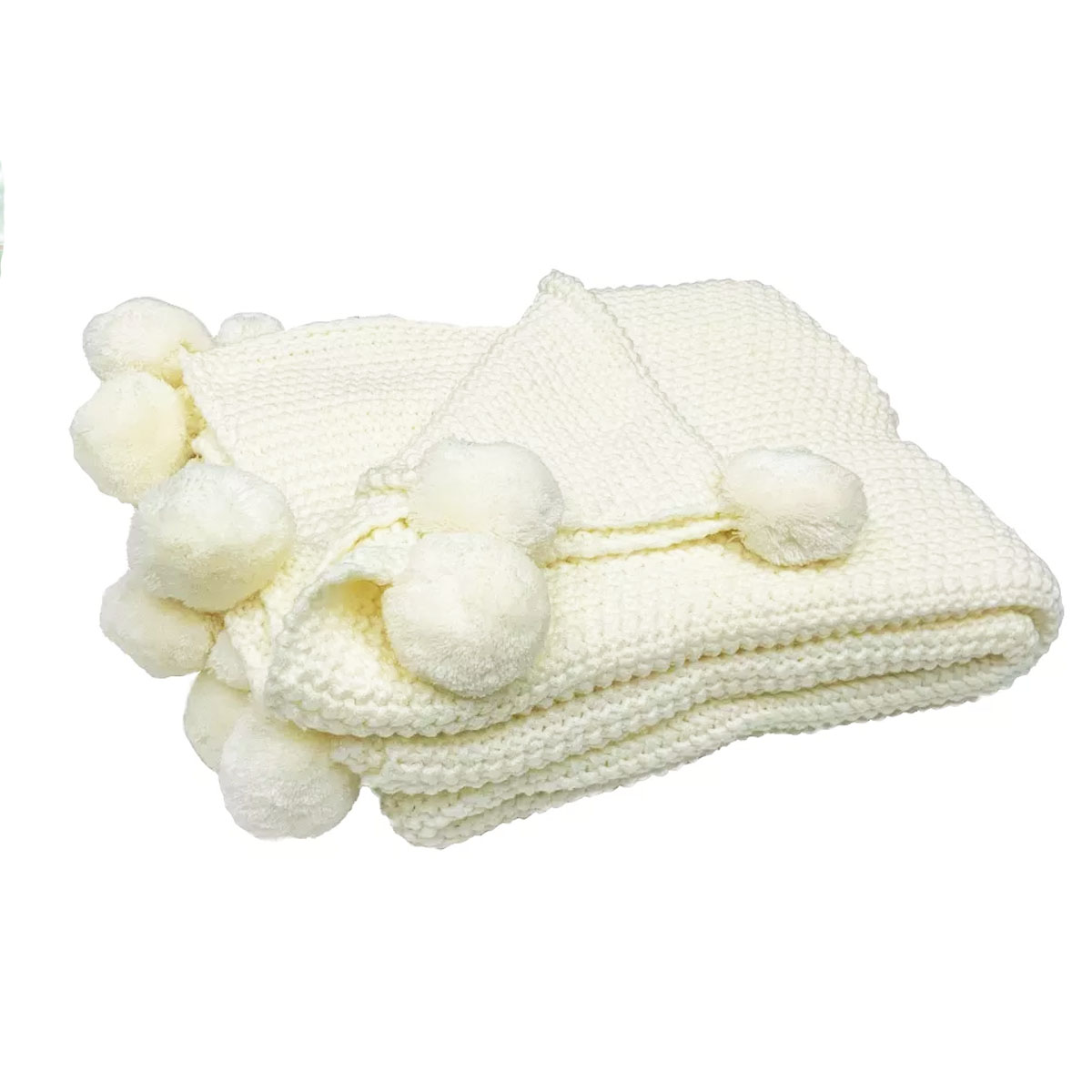 Frazada Tejida, Blanca