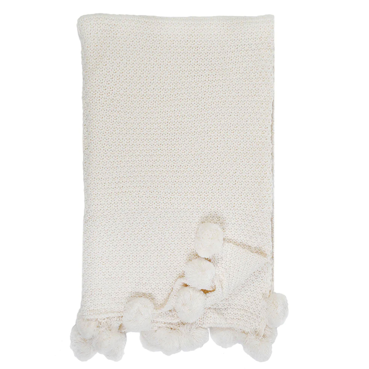 Frazada Tejida, Blanca