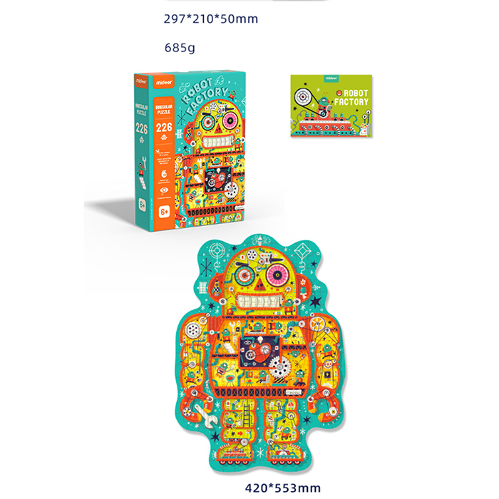 Rompecabezas Irregular Fabrica De Robots Mideer MD3169