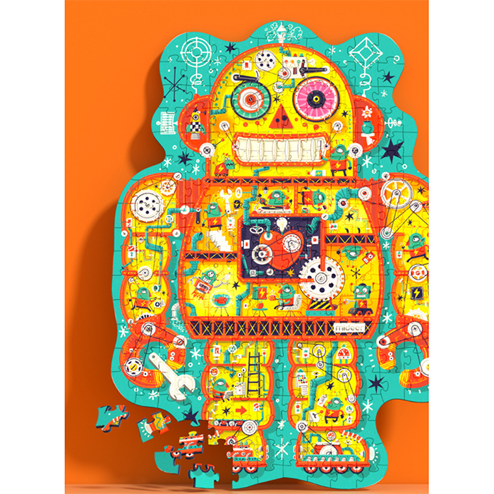 Rompecabezas Irregular Fabrica De Robots Mideer MD3169