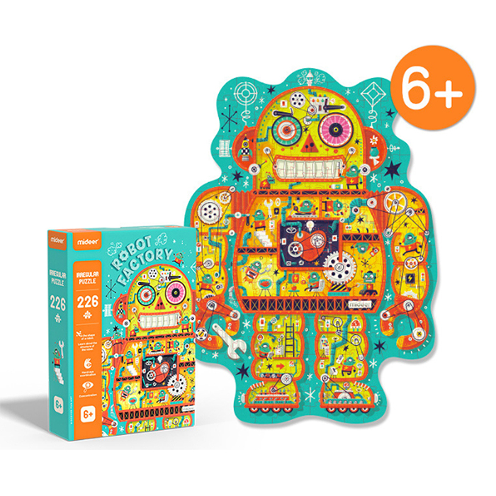 Rompecabezas Irregular Fabrica De Robots Mideer MD3169