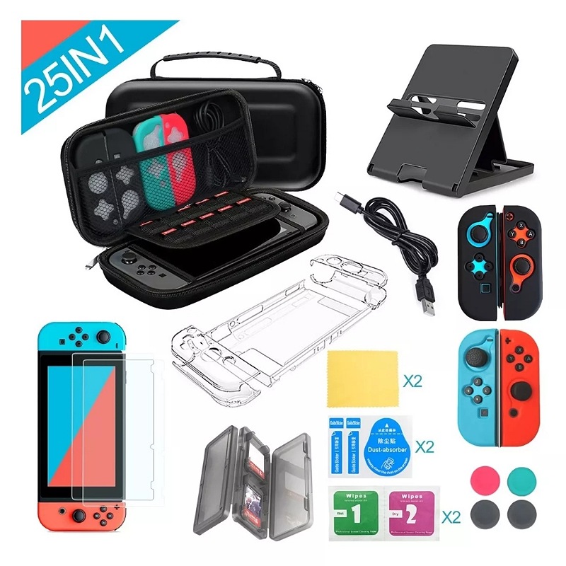 Kit De Accesorios Con Estuche Para Nintendo Switch 25 Es 1
