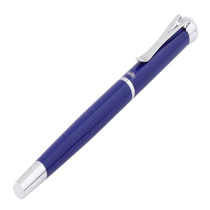Plumas Tipo Fuente Diseño Elegante MXBEA-006-1 2pzas 0,5mm Punta AzulBlanco 2 Tintas Azul Marino Acero Inoxidable Para Cartucho SmallCartri 3,4mm, BlueStar