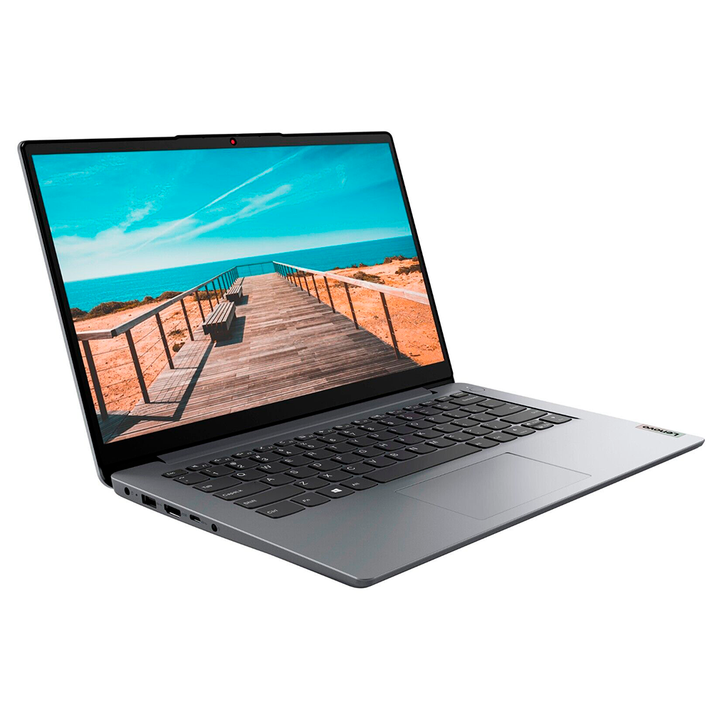 Laptop Lenovo Ideapad 1 14IGL7 Intel Celeron N4020 Ram 4GB- Disco 64GB Windows 11 - Plateada + Mochila + Diadema + Base Enfriadora