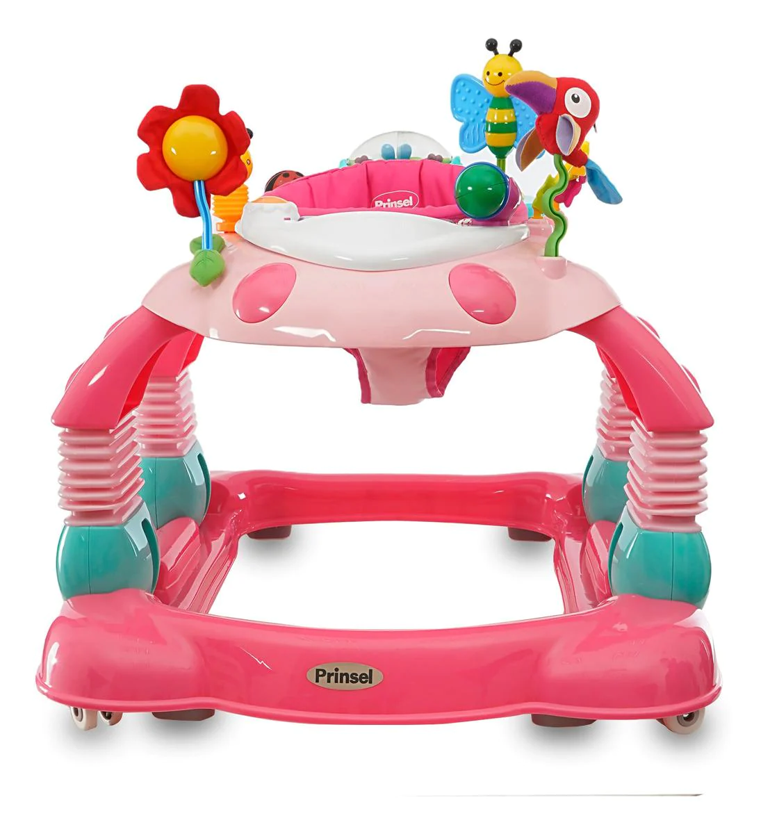 Andadera Prinsel Futura 3 en 1 Rosa.