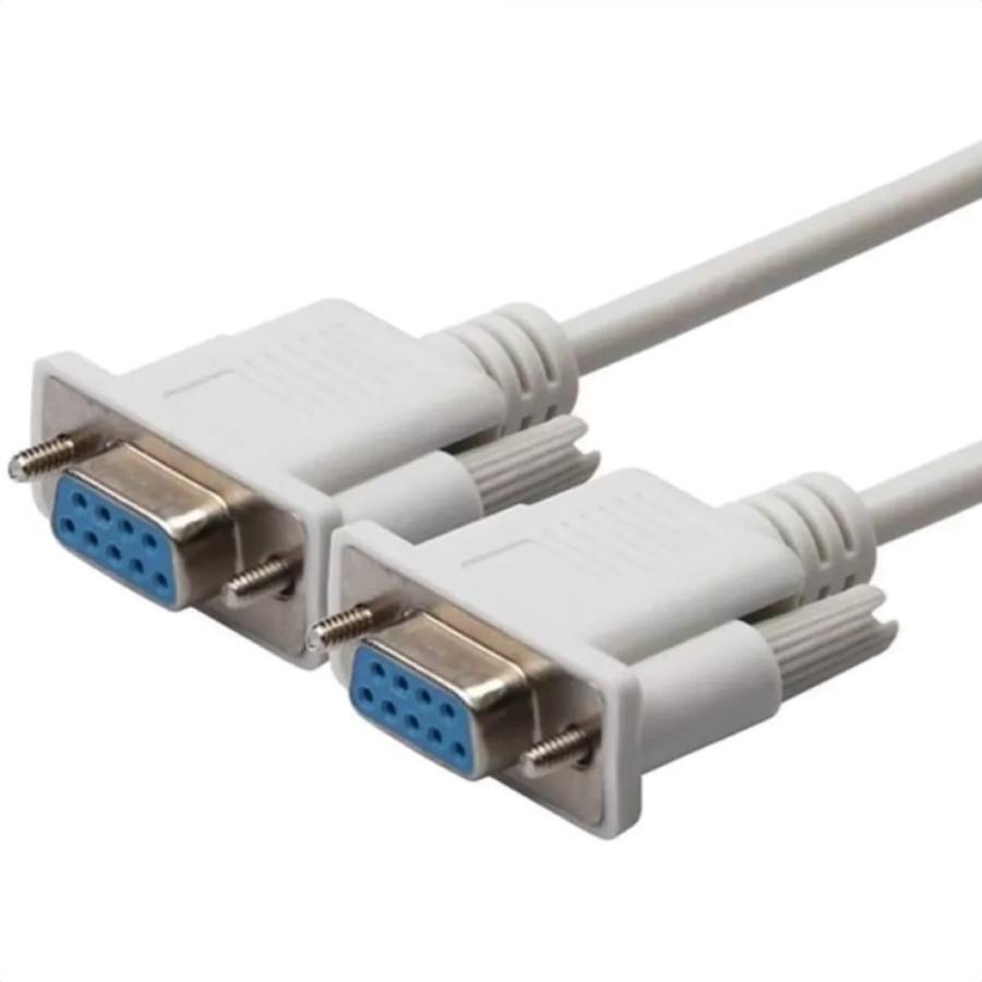 Cable Serial Null Modem Manhattan DB9 RS232 1.8 Mts 301404.