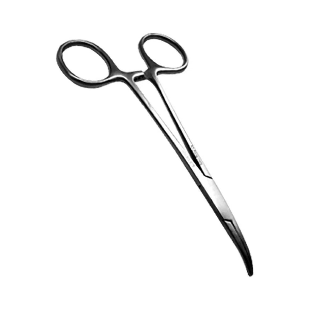 Pinza Curva Halsted Mosquito Plateado 18 cm Hergom Premium