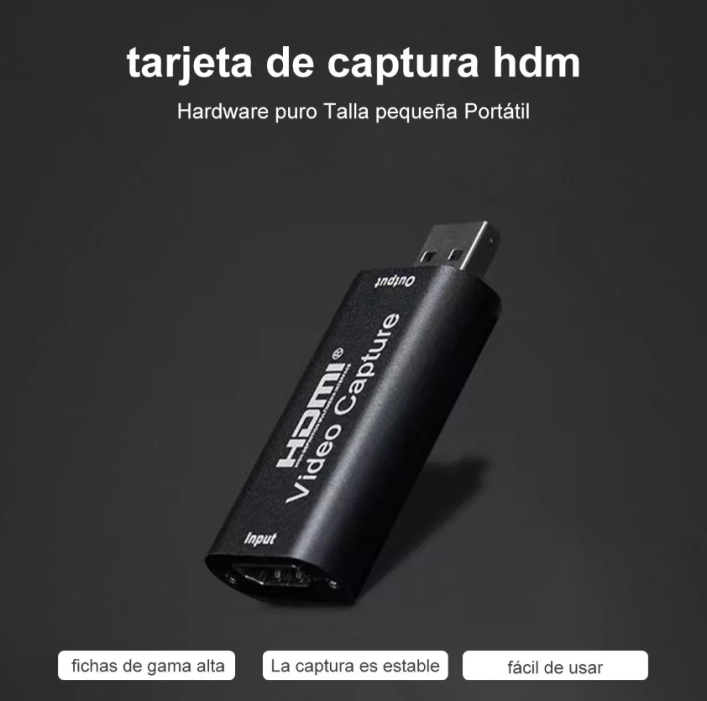 Tarjeta De Captura De Video Y Audio Hdmi A Usb 1080p Usb 2.0