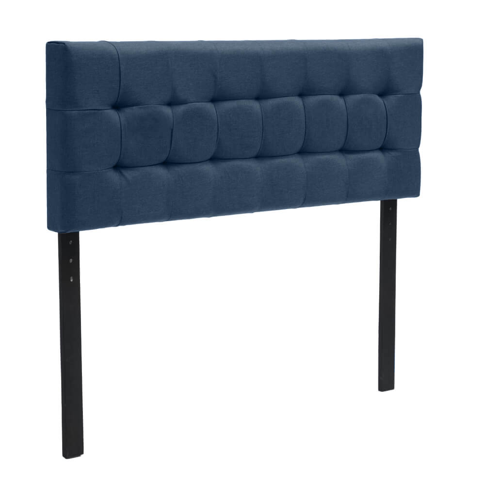 Colchón Matrimonial Restonic Trust Con Cabecera Dicasa Catania Lino Azul