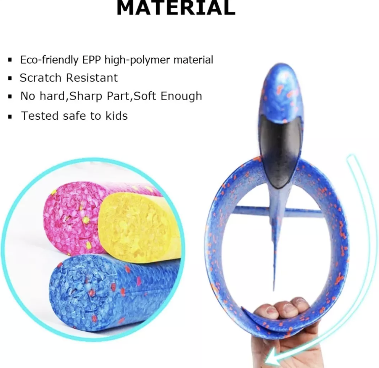 Juguete Avion Planeador Con Luz Led Niños Regalo