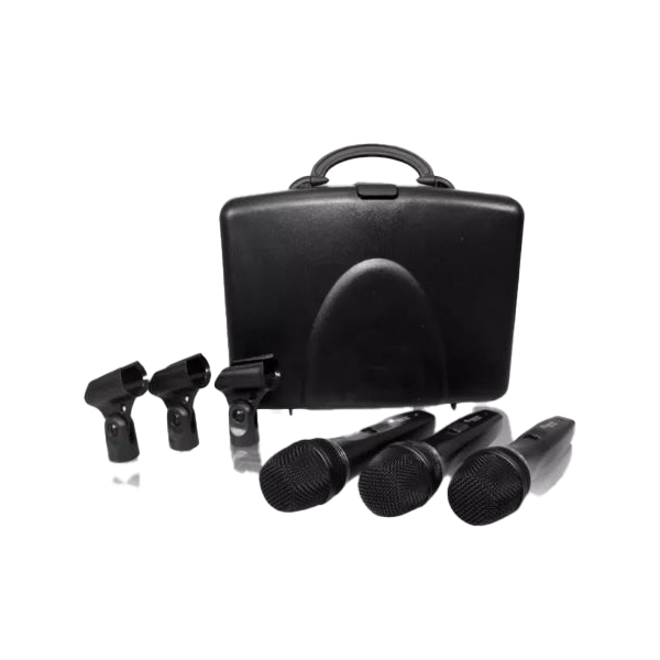 Paquete de 3 Micrófonos Soundtrack PRO-600X3 