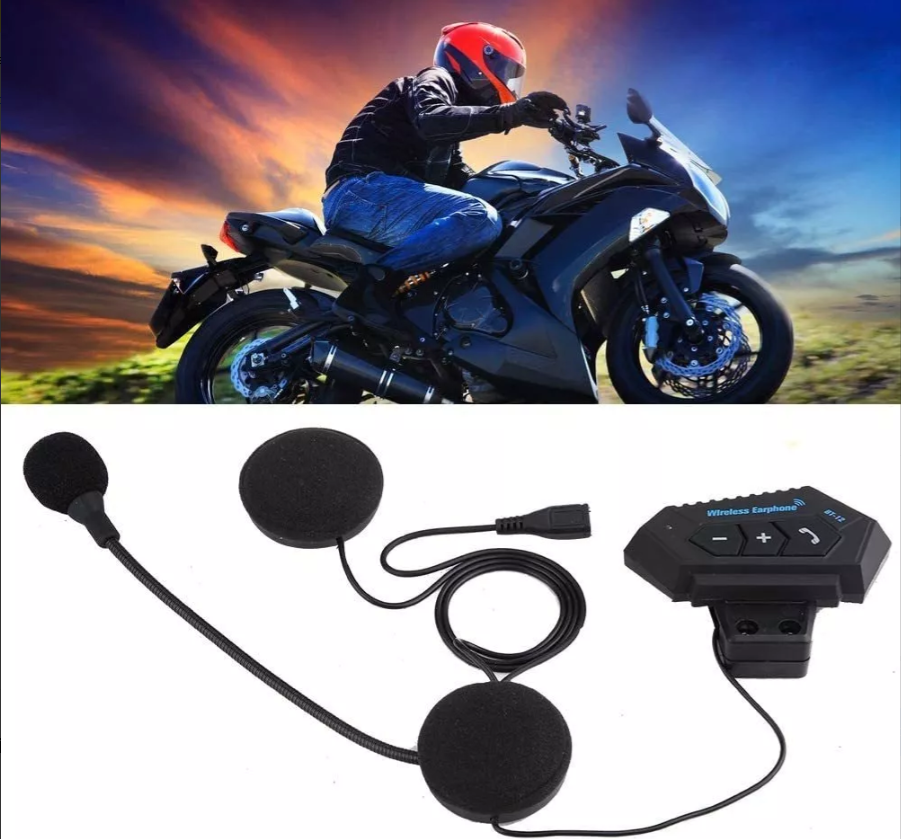 Auriculares Bluetooth 5.0 Para Casco Con Micrófono